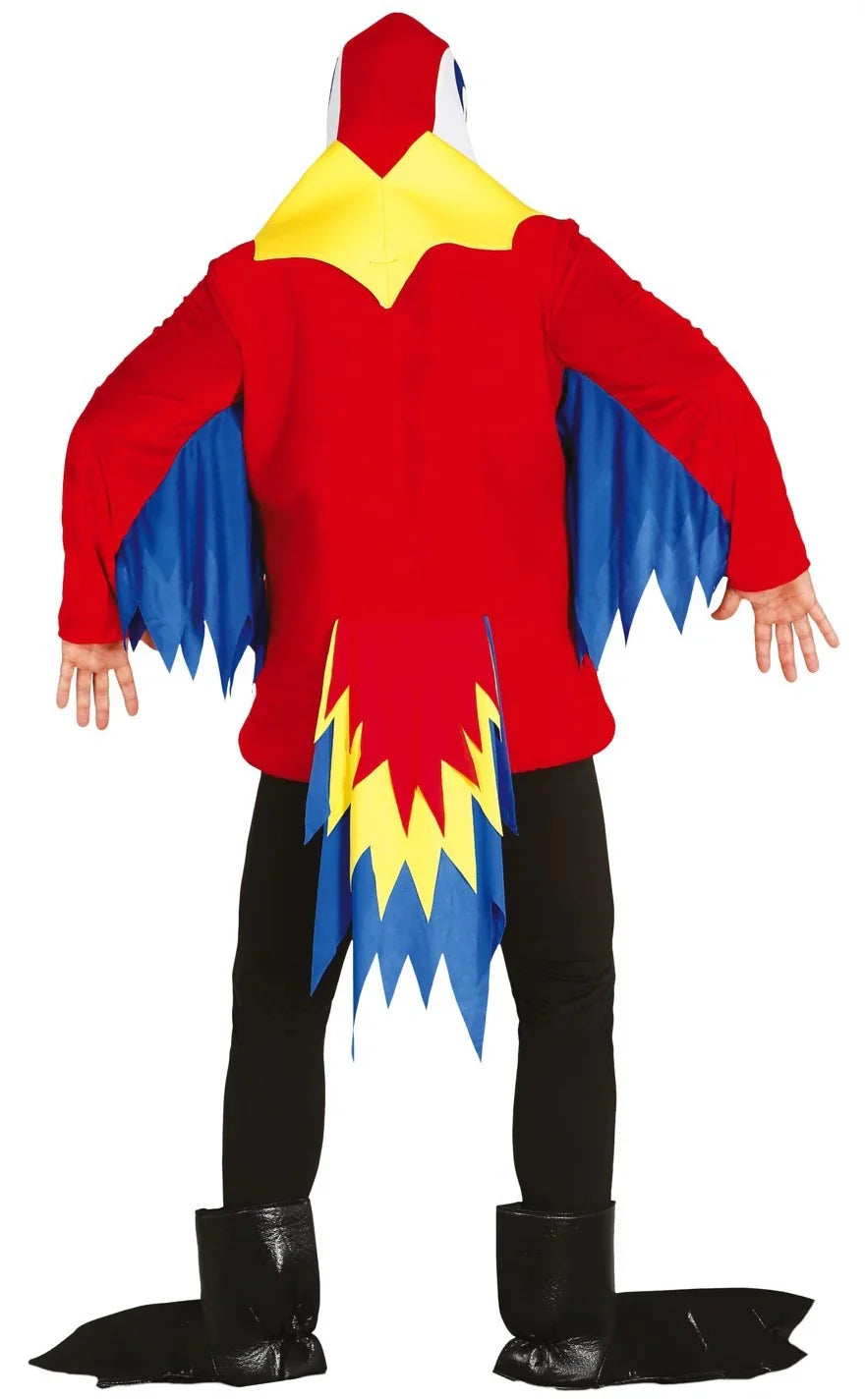 Disfraz de Loro Multicolor para Adulto Animales Guirca